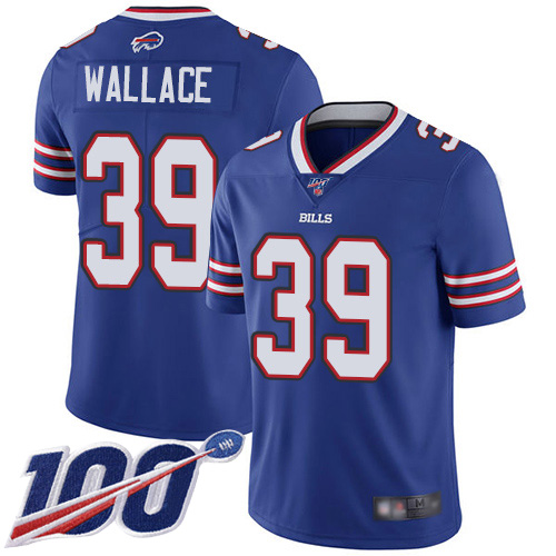 Men Buffalo Bills #39 Levi Wallace Royal Blue Team Color Vapor Untouchable Limited Player 100th Season NFL Jersey->buffalo bills->NFL Jersey